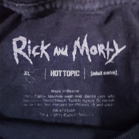 Rick and Morty Inferno black T-shirt men's size XL - Picture 5 of 5